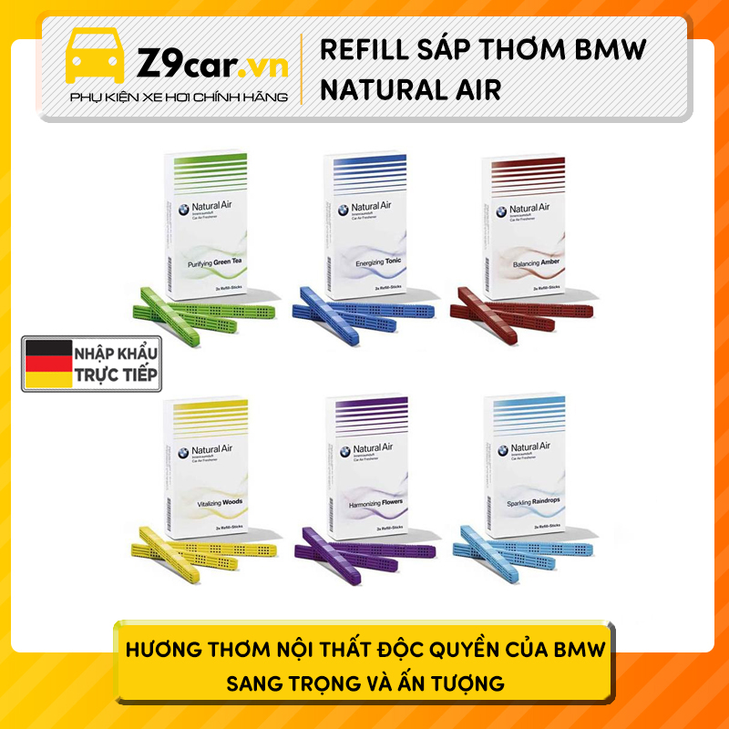 Thanh lõi sáp thơm BMW Natural Air - Chính hãng nhập khẩu Đức
