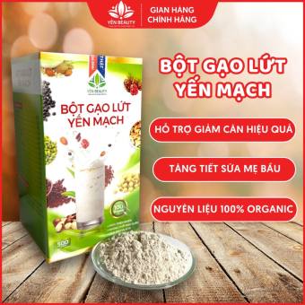 Bột gạo lứt yến mạch giảm cân 10 in 1 hộp 500g, Bột ngũ cốc dinh dưỡng hỗ trợ tăng tiết sữa mẹ bầu YẾN BEAUTY