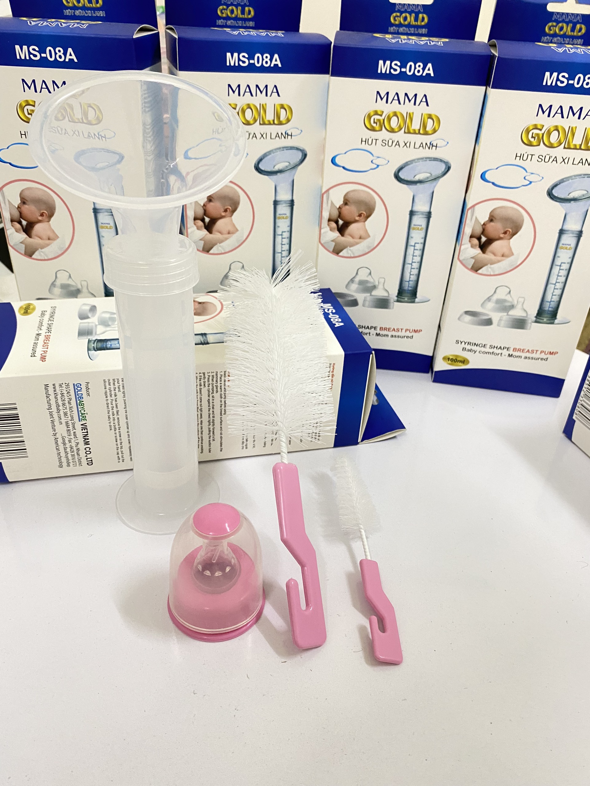 Dụng cụ hút sữa xi lanh cầm tay cho mẹ 100ml mamagold