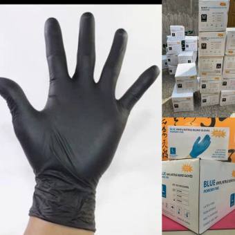 Găng tay cao su đen y tế, găng tay phun xăm thẩm mỹ