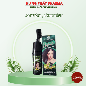 Dầu Gội Phủ Bạc màu đen Sun Hair Collagen Nano ORGANIC– 200ml