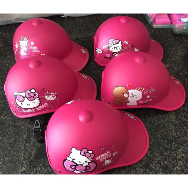 Nón bảo hiểm lưỡi trai Hello Kitty