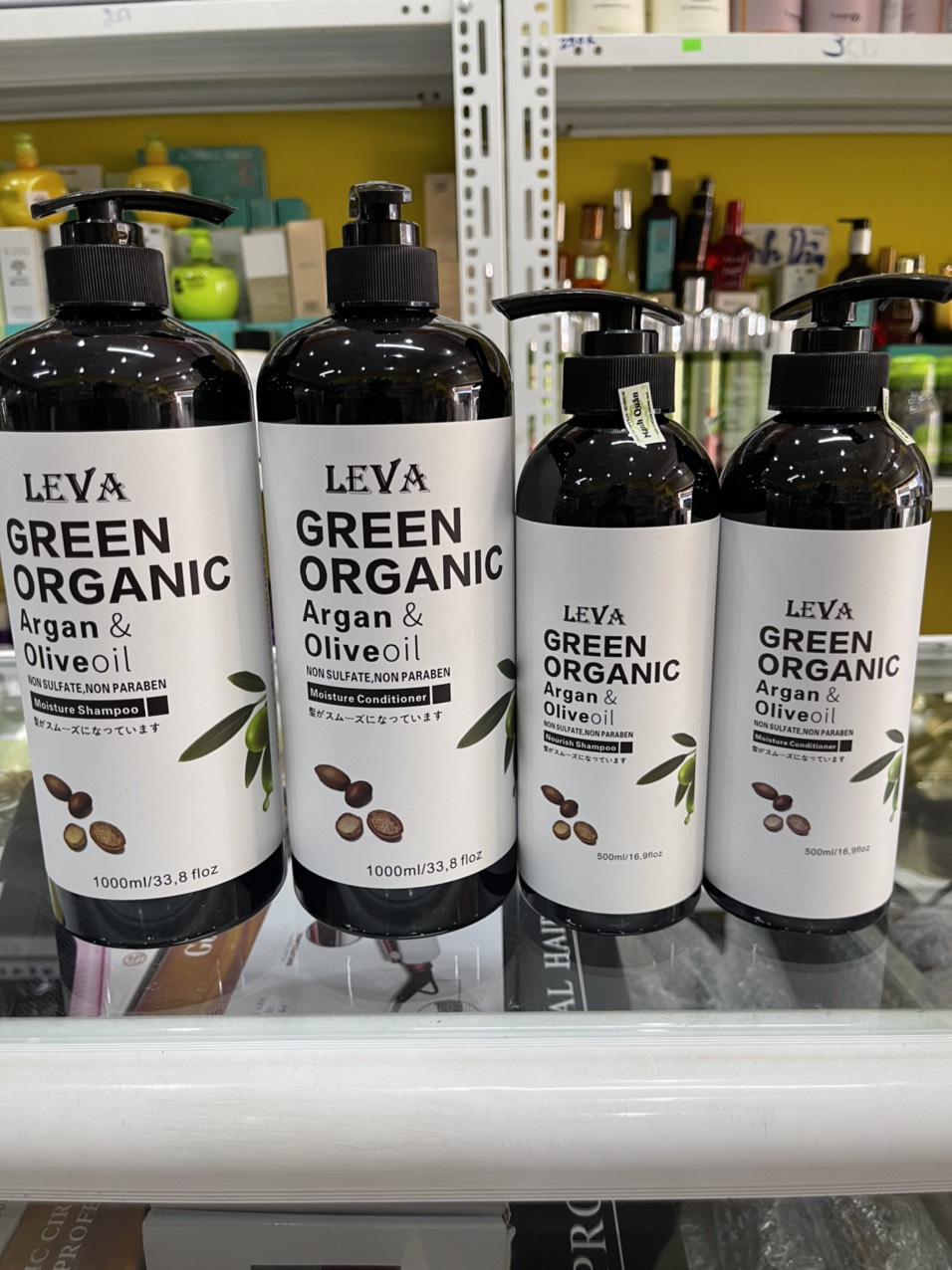 Cặp Dầu Gội Xả Leva Green Organic Nhật Bản