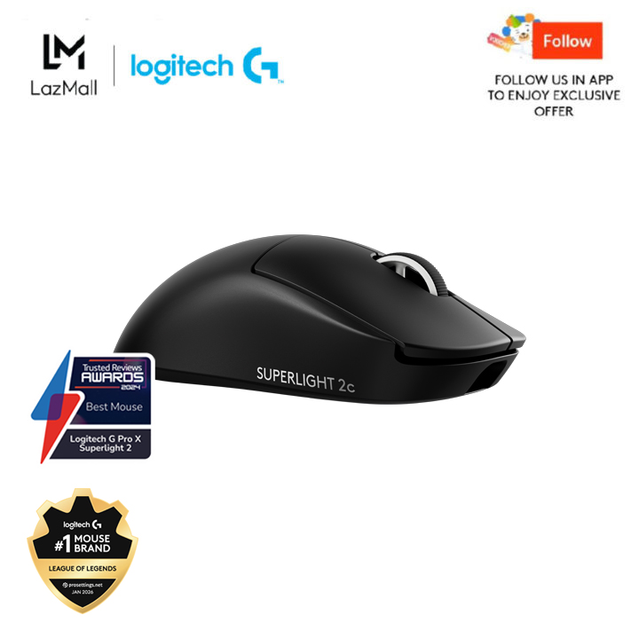 Logitech G PRO X SUPERLIGHT 2 LIGHTSPEED Wireless Gaming Mouse