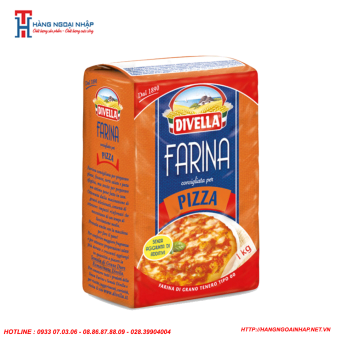 Bột Trộn Sẵn Chuyên Làm Bánh Pizza Farina Divella - 1Kg [ Date 1/9/22 ]
