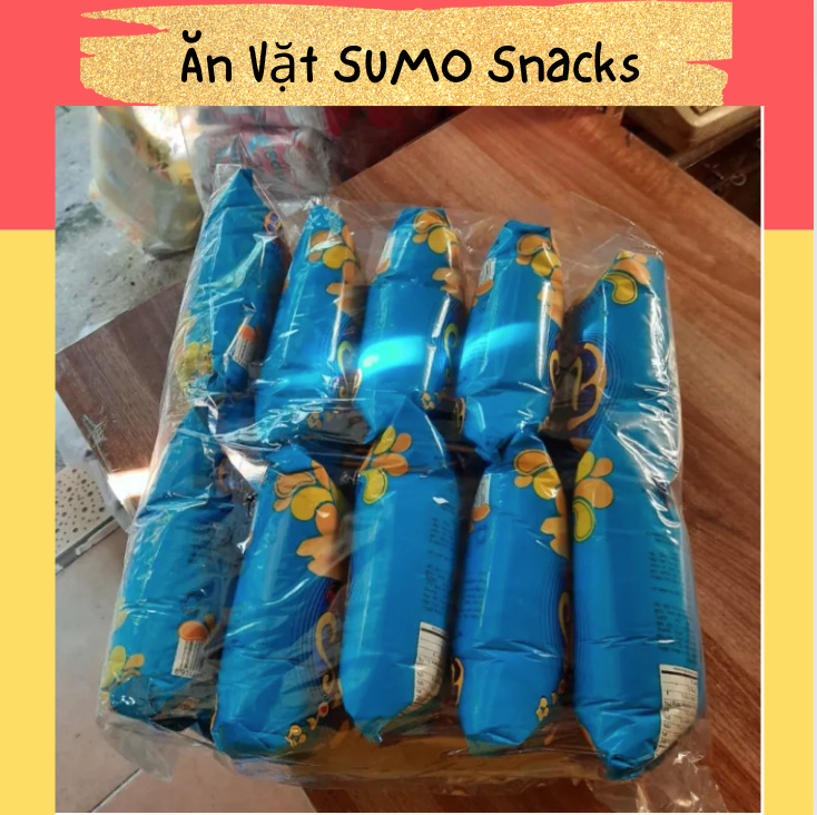 Bịch 10 Gói Bim Bim Snack Khoai Tây Flutes Oishi Vị Muối 35/40g-Ăn Vặt Sumo Snack