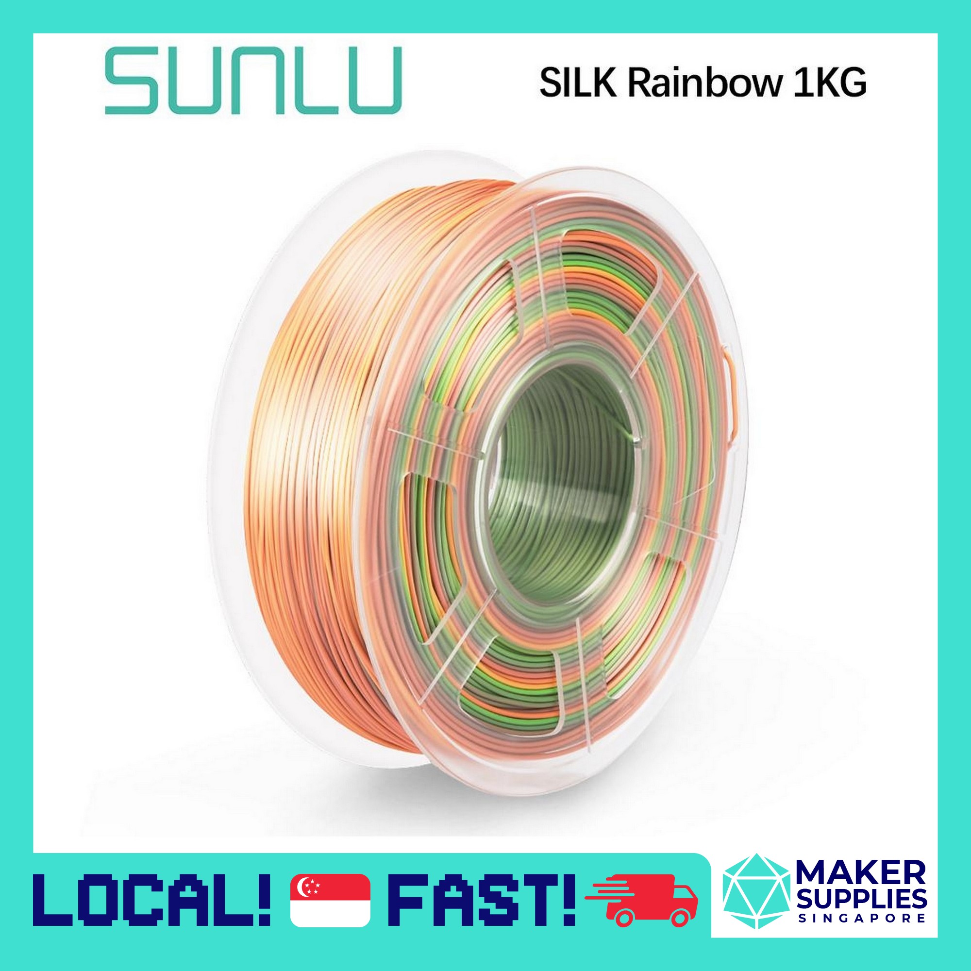 ERYONE Silky Shiny Filament PLA 1.75mm 0.5kg/Color/Spool 3D Printing Filament PLA for 3D Printer and 3D Pen PLA Filament 1.75mm Silk Gold/Copper/Mini Rainbow 3 Spools 