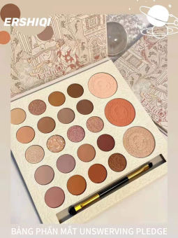 Bảng phấn mắt 23 màu thời thượng phấn mắt nội địa Trung bảng màu mắt-Bảng phấn mắt 23 màu mới của ERshiqi sửa chữa và làm nổi bật phấn mắt tất cả trong một