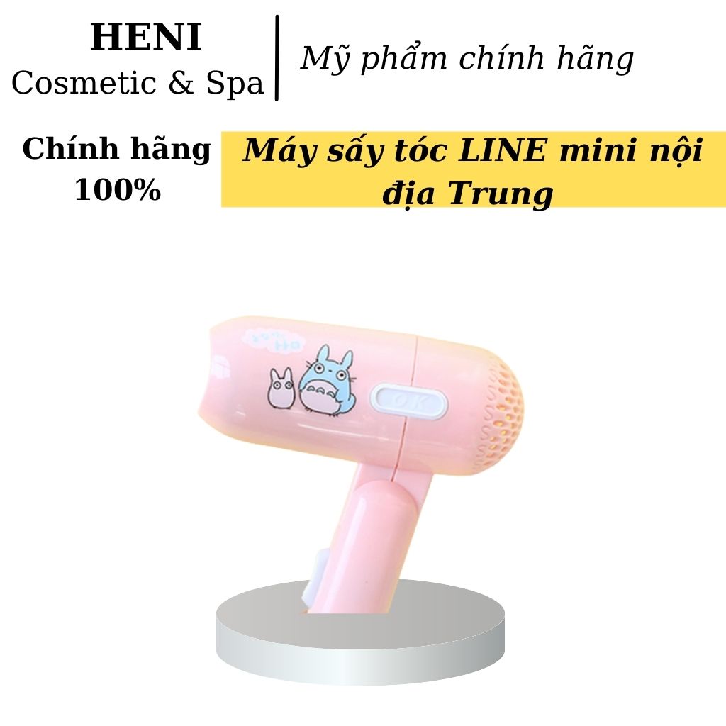 Máy sấy tóc LINE Máy sấy mini công suất 400w tiện lợi nhỏ gọn màu ngẫu nhiên