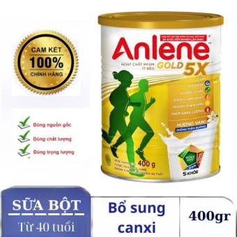 SỮA BỘT ANLENE GOLD 5X HƯƠNG VANI HỘP 400GR -53125 ( TRÊN 40 TUỔI )