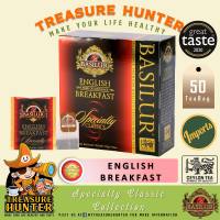 Basilur English Breakfast Tea 50 Individual Wrapped Tea Bag