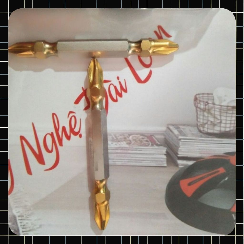 Đầu bắt vít bake, mũi bắn vít 2 đầu có nam châm loại 6.5cm và 10 cm