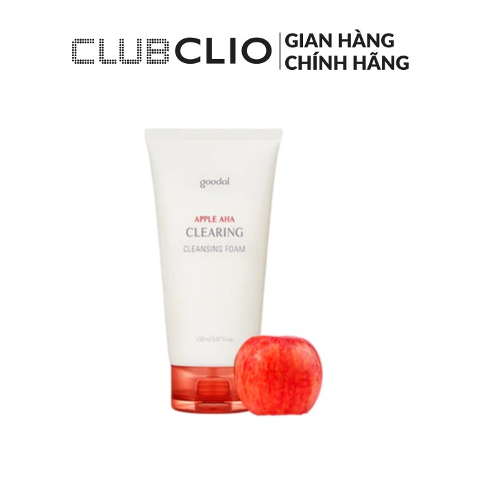 Sữa rửa mặt làm dịu da goodal apple aha clearing cleansing foam 150ml