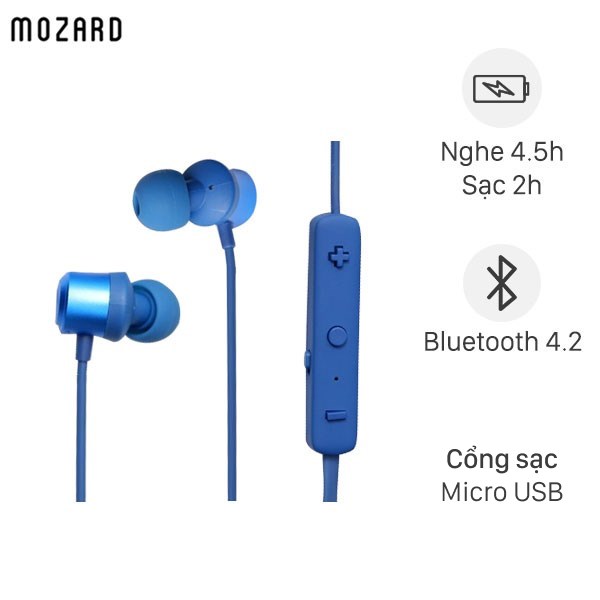 Tai nghe Bluetooth Roman S205A Xanh