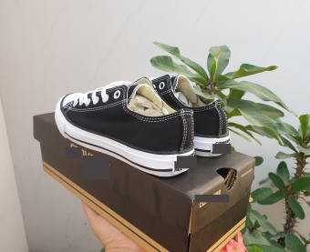 GIÀY CONVERSE CLASSIC ĐEN TRĂNG-THẤP CỔ -TẶNG HỘP