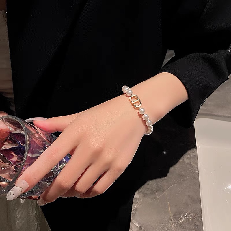 Vòng tay ngọc trai cd vòng tay thời trang đơn giản hàn quốc phụ kiện thời trang
