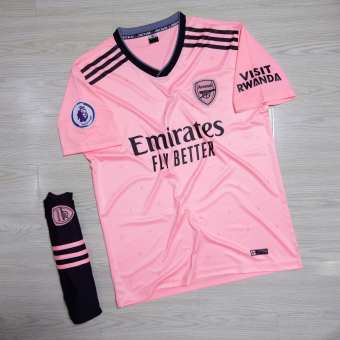 Quần áo đá bóng màu hồng arsenal mùa giải mới, đồ đá bóng cho nam nữ