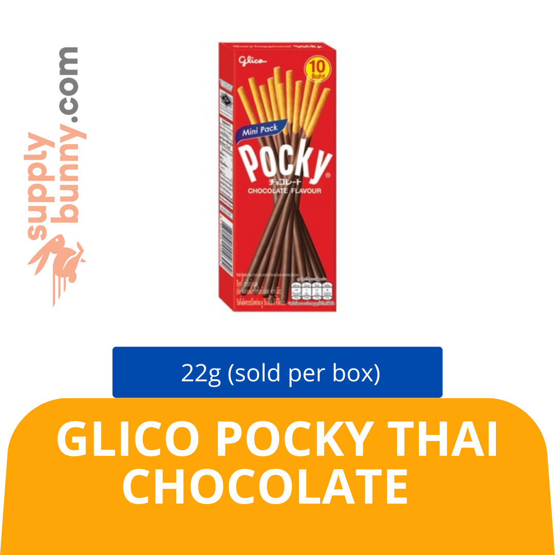 Glico Pocky Thai Chocolate 22g (sold per box) Mix SKU: 8851019010304