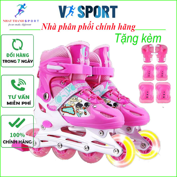 giày trượt patin, giày patin cho bé giá rẻ hàng đẹp - giày batin cho trẻ em - TẶNG KÈM BẢO HỘ