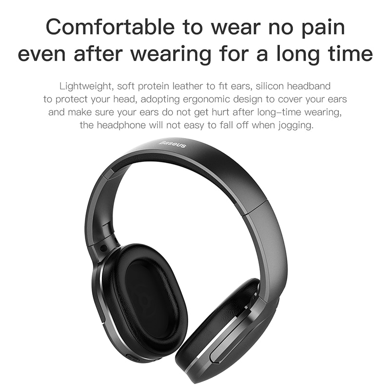 tai nghe trùm tai không dây cao cấp baseus encok wireless headphone d02 pro (bluetooth 5.0, wireless hifi) 6