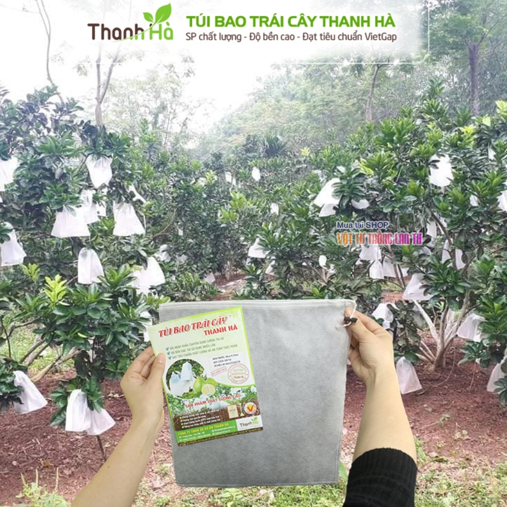 Túi bọc bưởi, túi trùm trái cây bằng vải không dệt 25x30cm - 50 cái