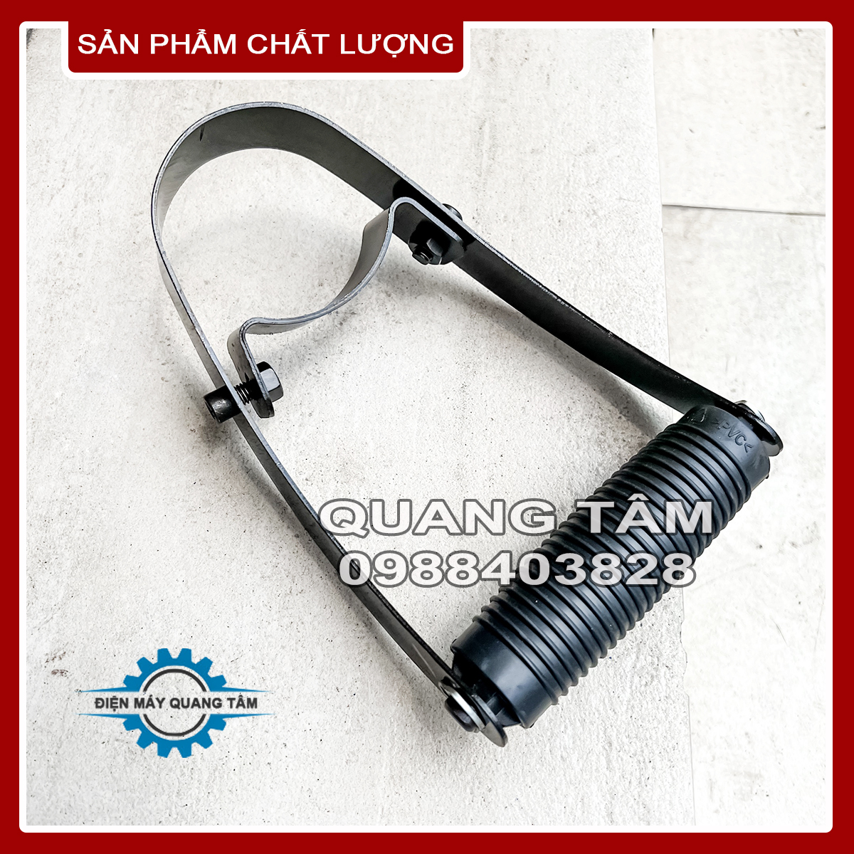 Tay cầm sắt gắn vỏ nhôm thân trên máy đục bê tông dòng ph65 - ph95