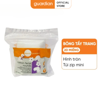 Bông Tẩy Trang Guardian Túi Zip 20 Miếng (Zip Lock Bag)