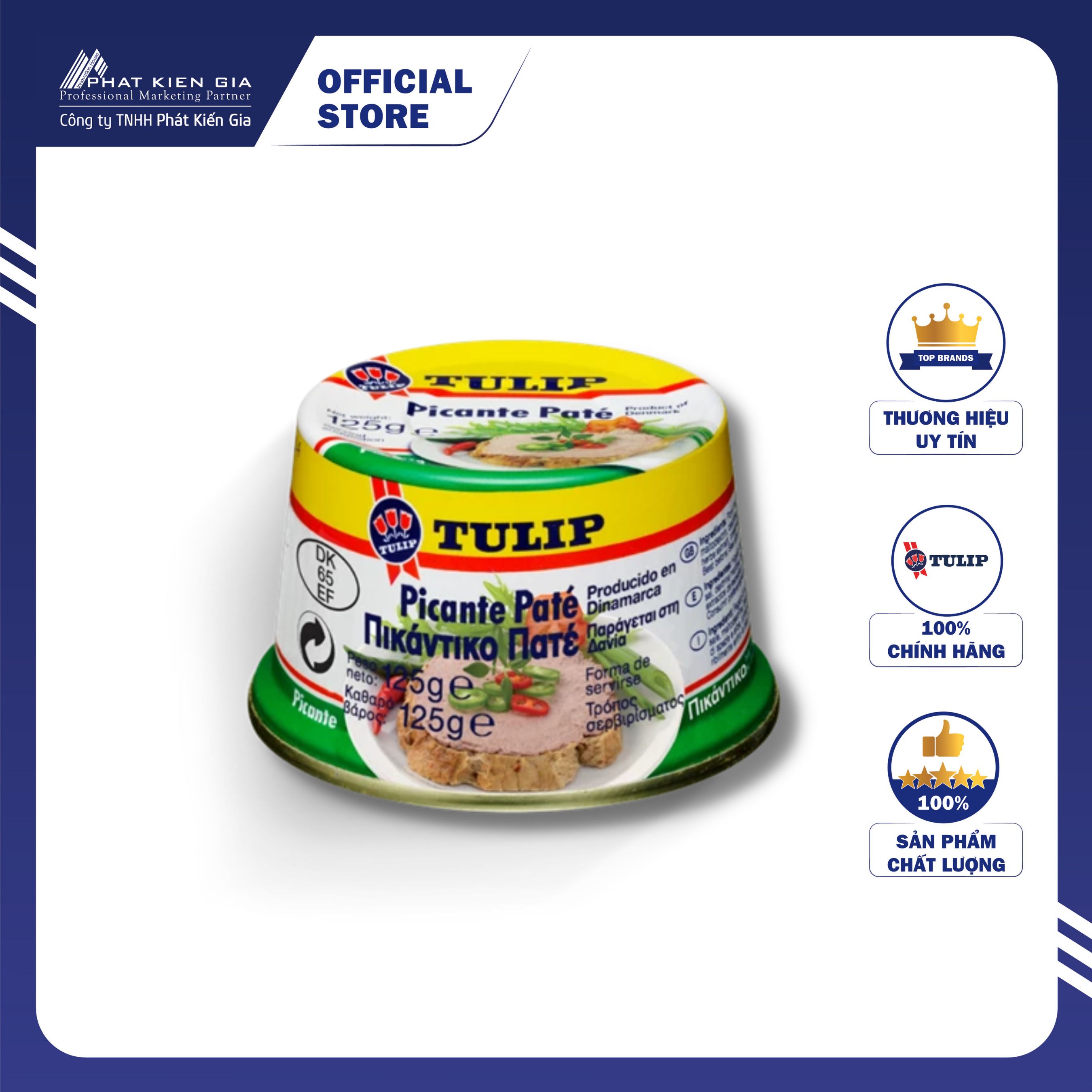 Pate heo cay tulip 125g - lỗi nhẹ