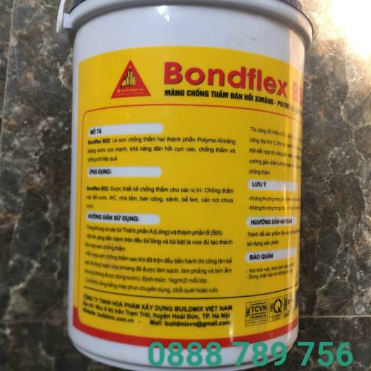 Chống thấm bể cá Koi - Buildmix Bond Flex B52 - Black - Thùng 5kg