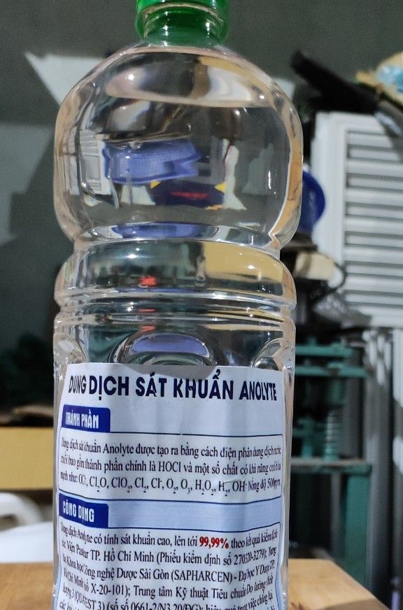 Dung dịch sát khuẩn Anolyte 1L. Sản phẩm chất lượng, chính hãng