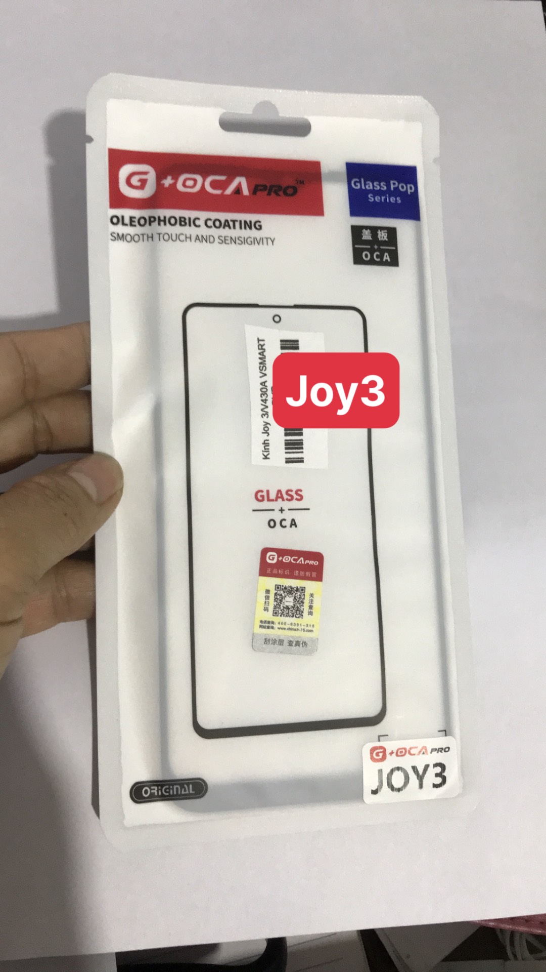 Kính ép Liền keo Vsmart Joy 3