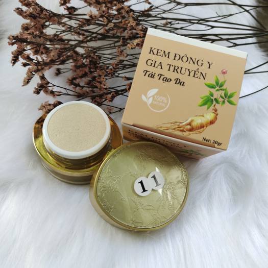 KEM FACE ĐÔNG Y TÁI TẠO VIP NHANH BONG & TẶNG kèm nước cốt sâm tái tạo da bong trong 7-14 ngày hủ 25G