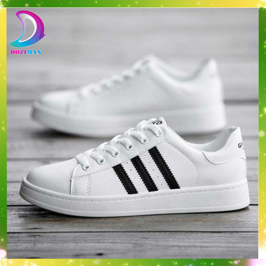 giày nữ đi học giày thể thao nữ hot nhất 2021 giày bata kiểu dáng Hàn Quốc chất liệu da PU Cao cấp DOZIMAX