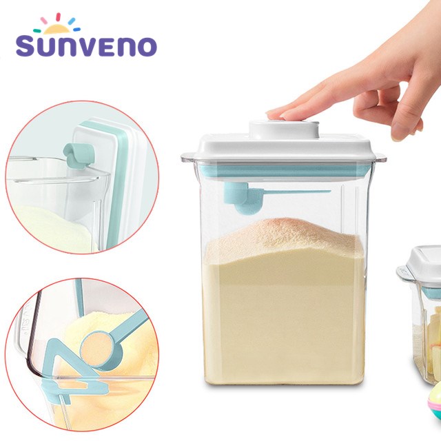 Gambar SUNVENO Cereal Container, Airtight Tall Dry Food Storage Containers for Flour, Sugar, Baking Supplies, Kitchen   Pantry Storage Container with Lids