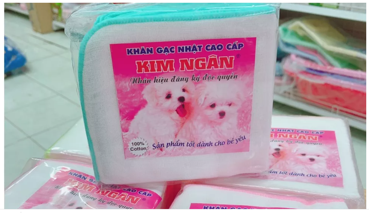 Set 10 chiếc khăn sữa 4 lớp, Khăn sữa cao cấp Kim Ngân