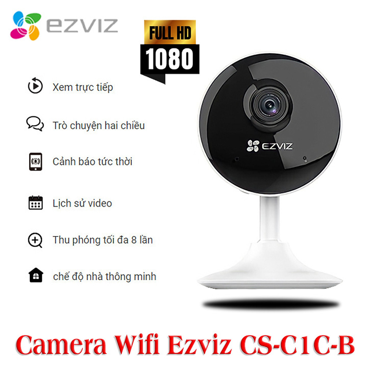 Camera wifi 2mp ezviz c1c b 1080p bh 24 tháng