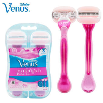 Bộ 2 dao cạo cho nữ có đầu bơ gillette Venus comfortglide white tea venus spa 3 blades