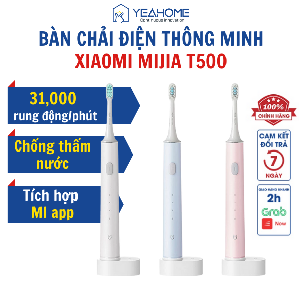 Bàn chải điện xiaomi t500 phiên bản quốc tế, hàng chính hãng