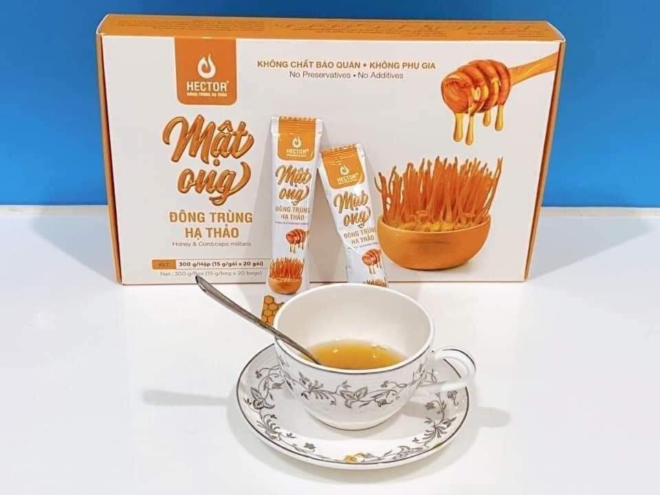 Mật ong đông trùng hạ thảo hector hộp 20 gói