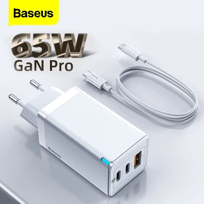 Baseus EU 65W GaN2 Pro USB C Charger Quick Charge 4.0 3.0 QC4.0 QC PD3.0 PD USB-C Type C Fast USB Charger For Macbook Pro iPhone Samsung (2)