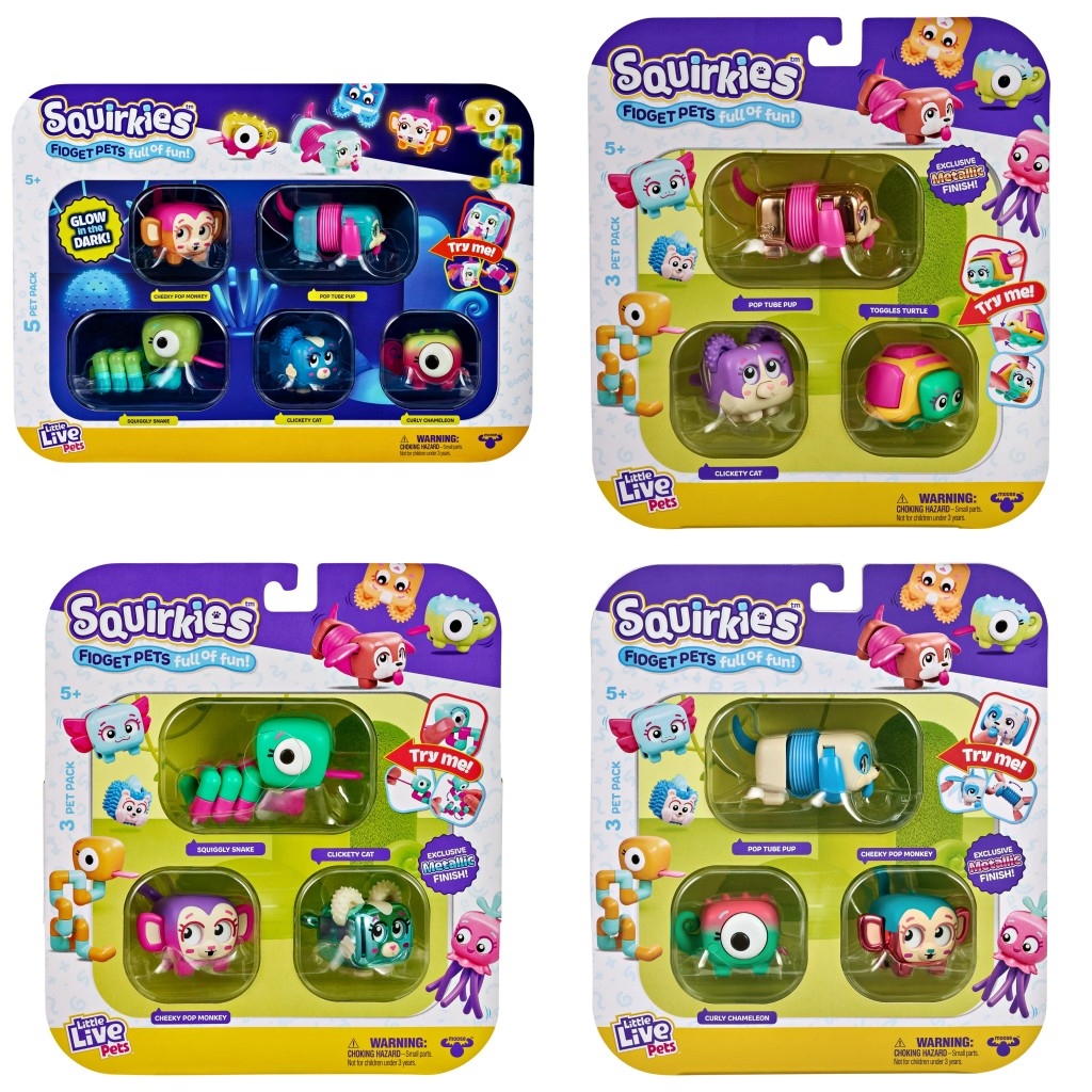 Little Live Pets Squirkies Cheeky Pop Monkey Figure 