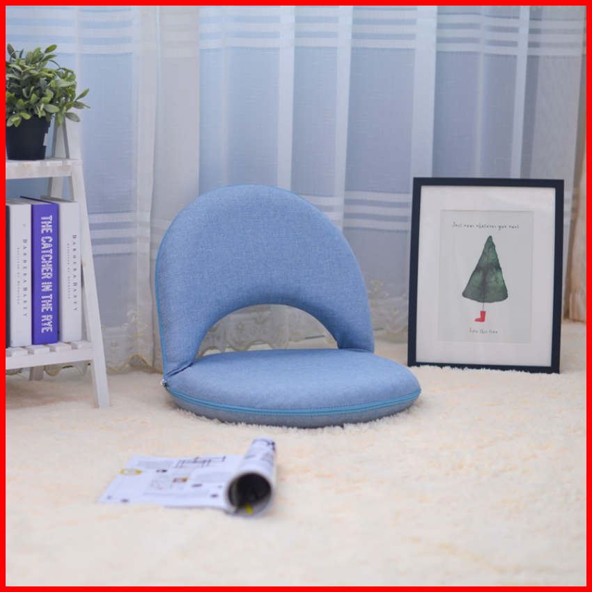 Ghế sofa bệt xếp gọn Tatami phong cách Nhật Bản, Ghế tựa lưng ngồi bệt chất liệu đệm êm ái thoáng khí - Có thể tháo rời vỏ