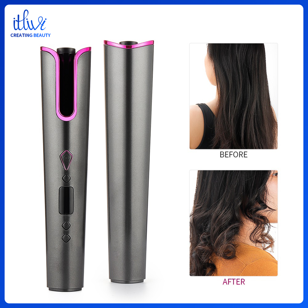 Gambar itlivi Auto Hair Curler Wireless Iron Curly Hair Waver Device