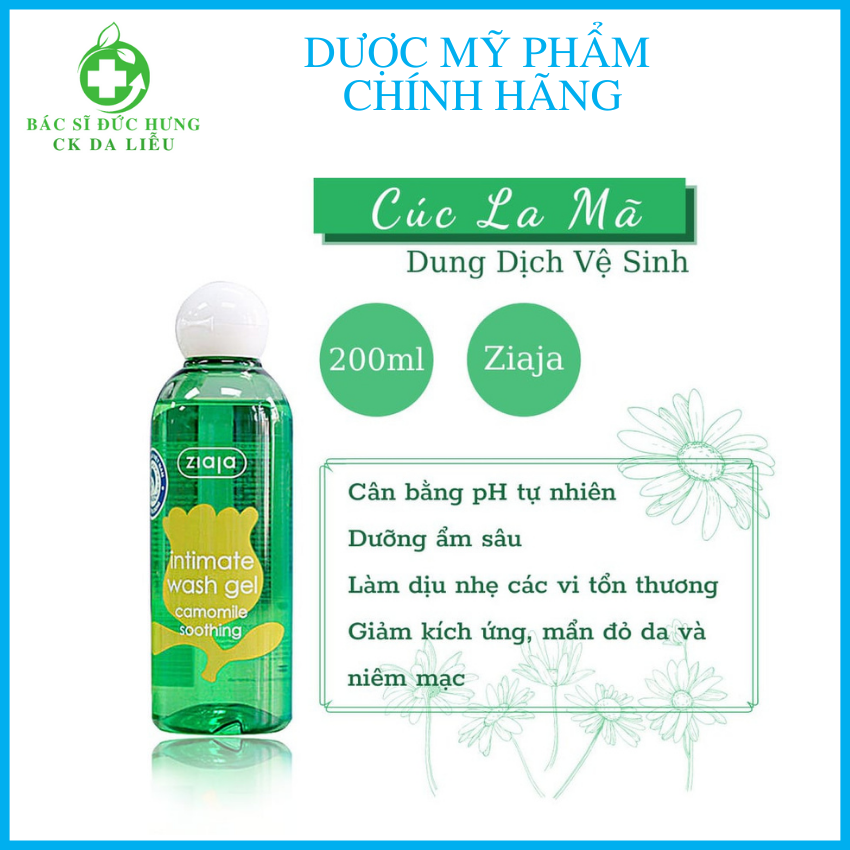 Dung dịch vệ sinh phụ nữ Intima Ziaja Ba Lan 200 ml