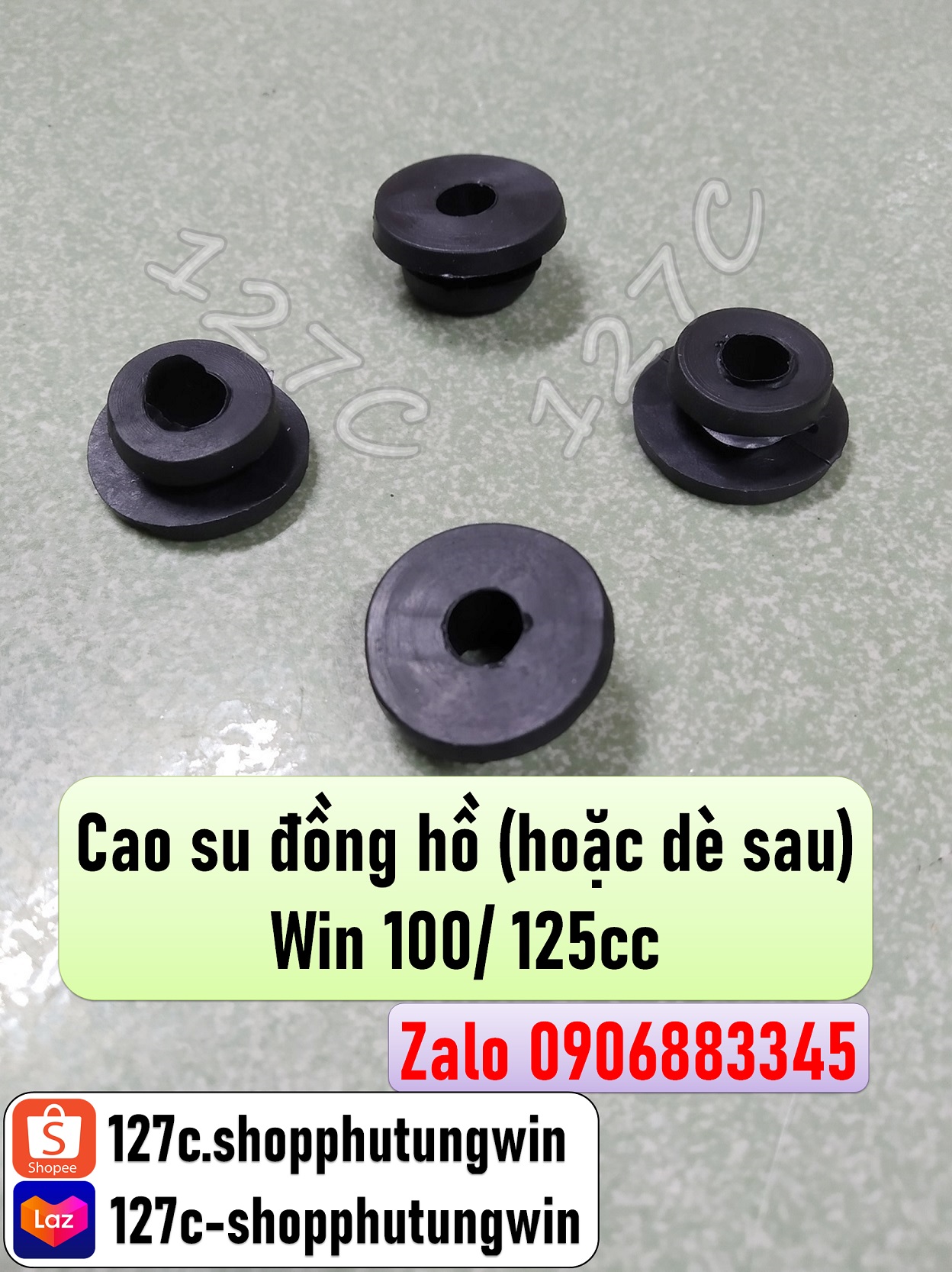 Cao su đồng hồ hoặc dè sau win 100/ 125cc