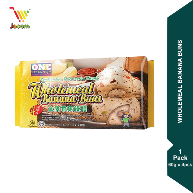 One Not Enough Wholemeal Banana Buns 240g [KL & Selangor Delivery Only]
