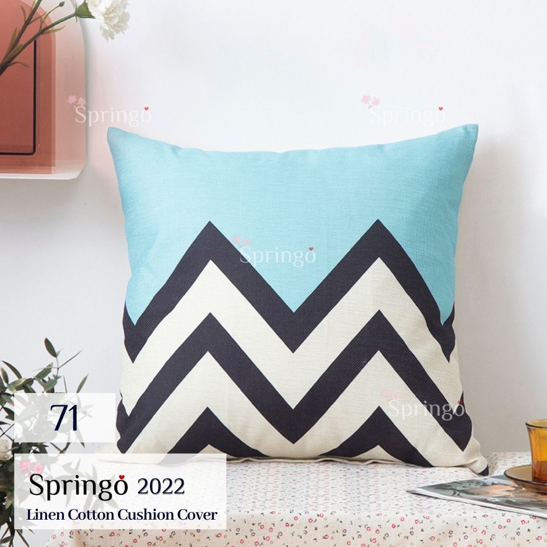 SPRINGO Sarung Bantal Square Pillow Cover 40cm/45cm Room Decor Modern Cushion Cover Sofa Pillow Cover Insta Minimalist Decor BZ#4