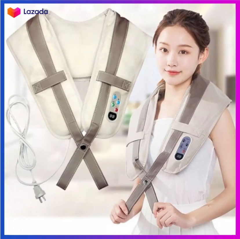 (HÀNG CAO CẤP) Máy Massage Vai, Cổ Lưng Đa Năng, Đai Matxa Trị Liệu Vai, Cổ Gáy Đấm Bóp Toàn Thân Giảm Cơn Nhức Mỏi An Toàn Và Hiệu Quả.