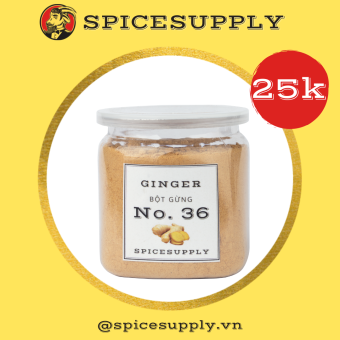 Hũ 60g Ginger Powder - Bột Gừng Nguyên Chất Không Pha Trộn Loại A Giảm Mỡ