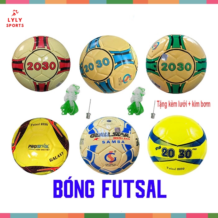 Quả bóng đá, bóng futsal 2030 siêu bền, chất lượng cao, tặng kèm kim + lưới - lylysports